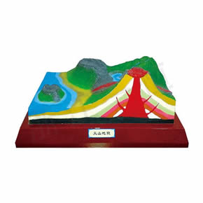地理教学模型火山地貌模型