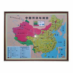 地理教学模型中国河流与湖泊