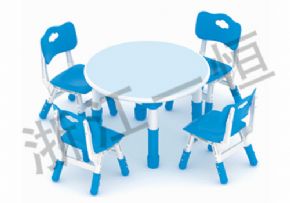 塑料桌椅系列豪华圆形包边桌