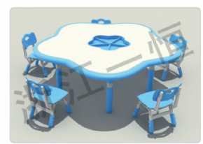 塑料桌椅系列可拼式梅华桌（双边）