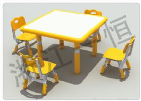 Plastic table and chair series可拼式正方桌（双边）