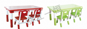 塑料桌椅系列长方形包边桌