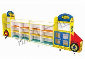 Toy cabinet seriesBus shape toy cabinet