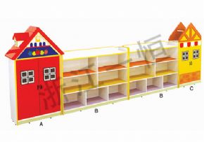 Toy cabinet seriesVilla shape toy cabinet