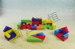 Building classExtra large colorful soft wood