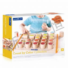 Developing language cognitionColor cylindrical counting toy