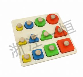 Developing language cognitionShape size color learning board