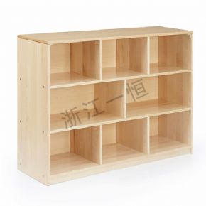 储物架+储物柜92厘米8格储物架-木质背板