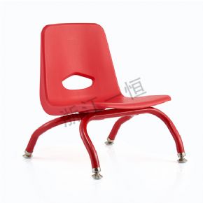 桌子+椅子锥形腿堆叠椅-红色